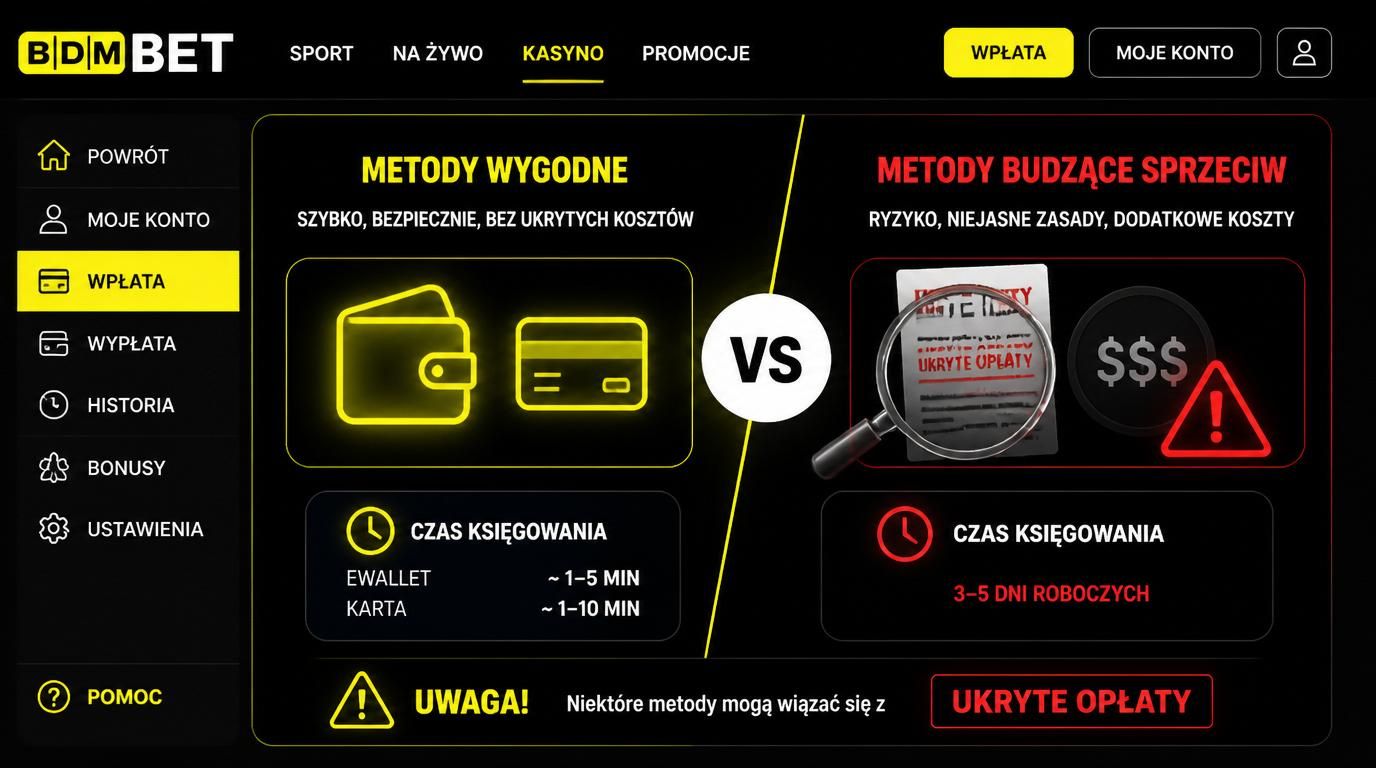 Porównanie pomiędzy wygodną wpłatą a problematycznymi aspektami